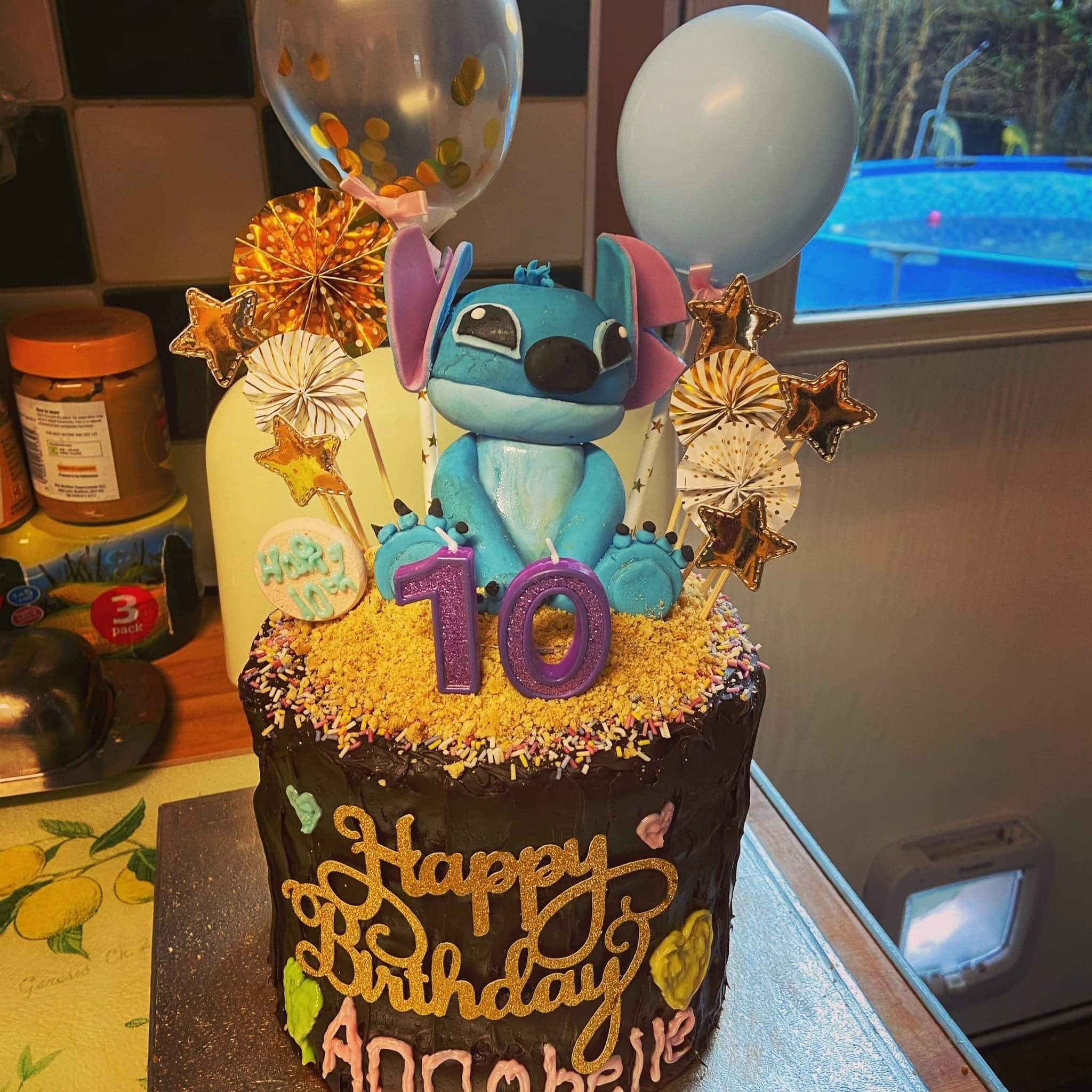 Our Stitch Cake Topper - Cakes and Balloons by Debbie