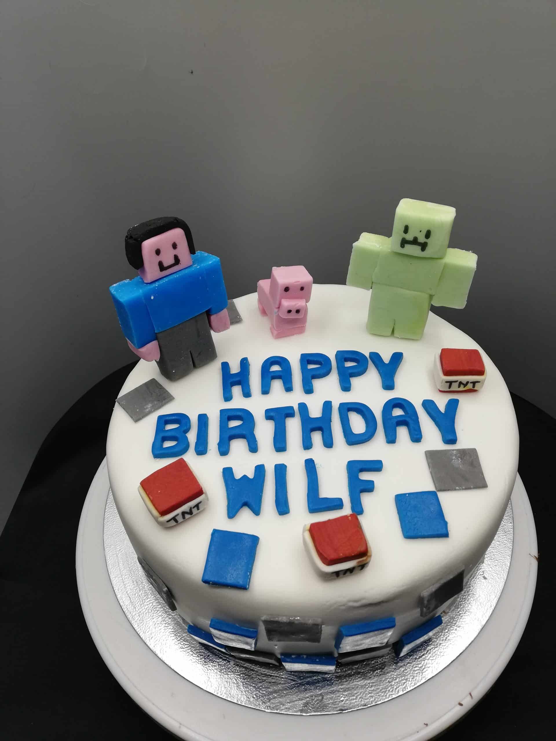 Minecraft Layer Cake - Classy Girl Cupcakes